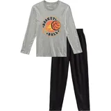 AUTHENTIC LE JOGGER Pyjama in grau meliert, / schwarz), | Gr.: 158/164