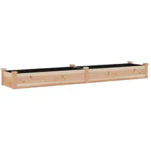 vidaXL Hochbeet mit Einsatz Massivholz Tanne 240 x 45 x 25 cm