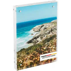 HMF 46972 Magnetischer Bilderrahmen aus Acrylglas, 10 x 15 cm, Transparent