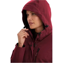 KILLTEC KOW 140 WMN Jckt wasserdicht, Winddicht, weinrot Damen Outdoorjacke Funktionsjacke mit Kapuze (wasser- und