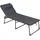 Crespo Sonnenliege 140 x 60 x 22 cm Grau