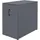 Mendler Aktenschrank HWC-Q27, Büroschrank Stahlschrank, Stützrad Staufächer, Metall 74x43x80cm ~ dunkelgrau