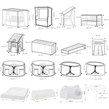 Wehncke Schutzhülle Strandkorb 200 x 120 x 150 cm Transparent