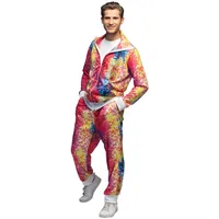 Boland - Kostüm Trainingsanzug Herren Disco, Campinganzug, Jogginganzug, 80er Jahre Outfit, Gruppenkostüm, Mottoparty, Karneval