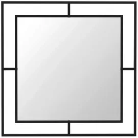 Decortie Corner Wandspiegel, Schwarz