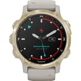 garmin® Descent Mk2S mit Silikonarmband beige/gold