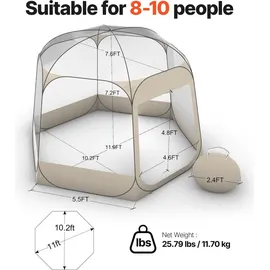 Vevor Pop-up-Bubble-Zelt Transparent