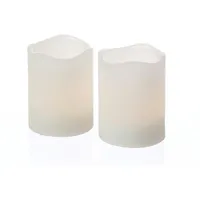 MARELIDA LED Kerzenset Mini H:6 cm D:5 cm 2 St. weiß