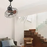 FARO Keiki 45 cm Deckenventilator braun