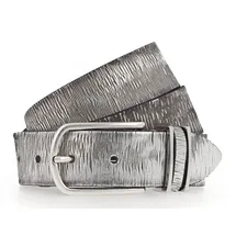 B.belt Damengürtel Leder Silber 95 cm