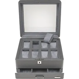 Windrose Uhrenbox Tempora Aufbewahrung Ø max.40 mm Grau