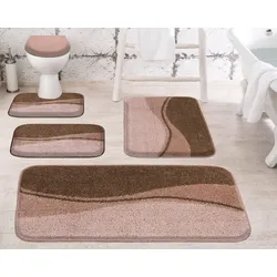 Badematte GRUND Gr. 3, braun, rechteckig (60cm x 90cm),, Badematten