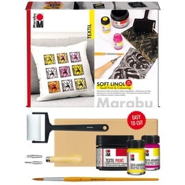 Marabu Soft Linol Print & Colouring Set 7 St.