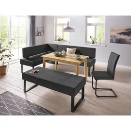 Home Affaire Sitzbank »Oliver«, Breite 140cm, mit Metallgestell, schwarz