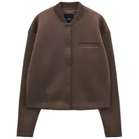 Someday Jacke mit Druckknopfleiste Modell ULONI Taupe, 42