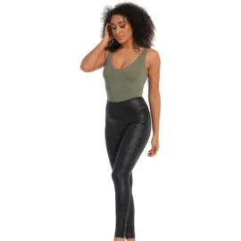 Magic Bodyfashion Leggings in Leder-Optik, Black, XL