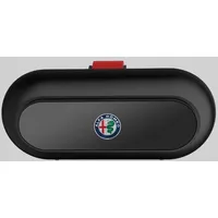 2 STÜCKE Auto Brillenhalter Sonnenblende Brillenetui, für Alfa Romeo Giulietta MITO 4C 159 147 156 GT Giulia Stelvio Sonnenbrillen Brillen Halter Clip Sonnenbrillenhalterung Auto,Black