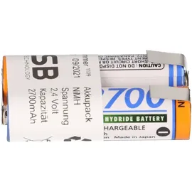 Panasonic 2er Reihe Lötfahne AA Mignon 2,4V 2700mAh Hochstrom-,Schnellladefähig