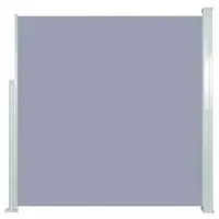 vidaXL Ausziehbare Seitenmarkise 140 x 300 cm grau 45357