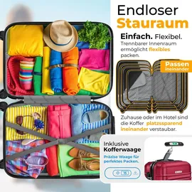Kesser Koffer-Set 3-tlg. rot/abs