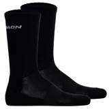 Salomon Evasion Crew Wandersocken 2er Pack Schwarz 39-41