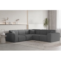 Fun Möbel Ecksofa Designersofa CELES PREMIUM Stoff Ascot Bukla