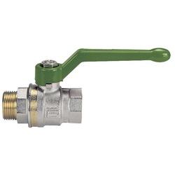 Messing Trinkwasser Kugelhahn mit Aluminium Hebelgriff IG x AG 1/2"