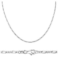 Firetti Kette ohne Anhänger »Schmuck Geschenk Silber 925 Halsschmuck Halskette Figarokette«, 62819609-45 silberfarben