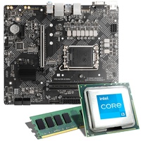 Intel Core i3-12100 / MSI PRO H610M-E DDR4 Mainboard Bundle / 8 GB DDR4-RAM | CSL PC Aufrüstkit | Intel Core i3-12100 4x3300 MHz, UHD Graphics 730, LAN, M.2 Port, USB 3.2 Gen1 | Tuning Kit