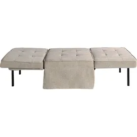 Atlantic Home Collection Schlafsofa Finn, wandelbar zum Loungesessel, Relaxliege und Gästebett, inkl. Kissen beige 80 cm x 43 cm x 70 cm