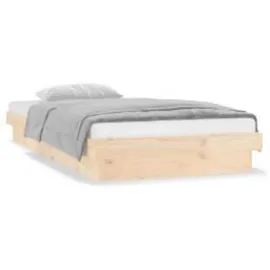 vidaXL Massivholzbett 100 x 200 cm Braun