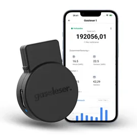 gasleser – Smarter WLAN Gaslesekopf für BK-Zähler Gaszähler | Zählerstand & Gasverbrauch live in App | Plug and Play Installation | Gas Reader