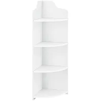 [en.casa] Eckregal Bjurholm 90 x 28 x 28 cm Weiß