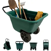 Trutzholm Gartenwagen Schubkarre kippsicher 250 kg 90 L Kunststoffwanne