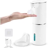 Automatischer, Wandmontierter Schaumseifenspender, Elektrischer Seifenspender Mit Usb-ladefunktion Und Infrarot-bewegungssensor Für Küche Und Bad (weiß) - Aquaforge
