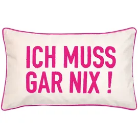 PAD Kissenbezug Letters 30 x 50 cm Beige