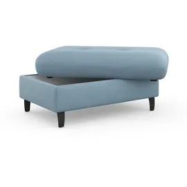 sit&more Hocker SIT & MORE "Marano", blau (hellblau), B:102cm H:43cm T:67cm, 98% Polyester, 2% Polyamid, Hocker, Hocker, mit Stauraum