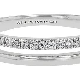 Tom Tailor Schmuck Geschenk Silber 925, 4 mm, mit Zirkonia (synth.)