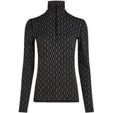 Icebreaker Damen 260 Vertex On-Piste Half Zip Longsleeve (Größe M, schwarz)