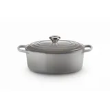 Le Creuset Signature Bräter 29 cm oval perlgrau