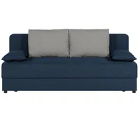 P & B Schlafsofa, Graphit, Textil, Füllung: Schaumstoffflocken, 193x82x80 cm, Liegefunktion, Rücken echt, Wohnzimmer, Sofas & Couches, Schlafsofas, Schlafsofas mit Bettkasten