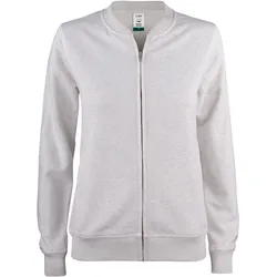 CLIQUE Premium Bio-Baumwoll Sweatjacke Damen 925 - natur meliert XS