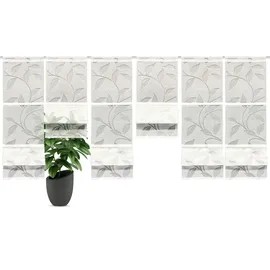 HOME WOHNIDEEN Magnetrollo RANA mit stangendurchzug, MAGNETROLLO SET,BAMBUSOPTIK,AUSBRENNER, weiß