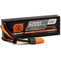 Spektrum 7,4 V 5000mAh 2S 50C Smart Hardcase LiPo-Akku: