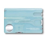 Victorinox Victorinox, SwissCard Nailcare, eisblau transluzent 13 Funktionen, Schraubendreher 3 mm, Schere, Glasnagelfeile, Lupe)