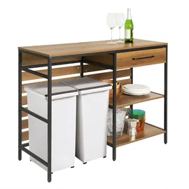 SoBuy Kücheninsel Vintage Braun