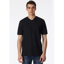 SCHIESSER V-Shirt schwarz L