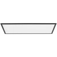 LINDBY LED Deckenleuchte LED Panel) Lamin dimmbar, mit Leselampe Modern, in schwarz, 80 cm, CCT, Remote - Esszimmer, von