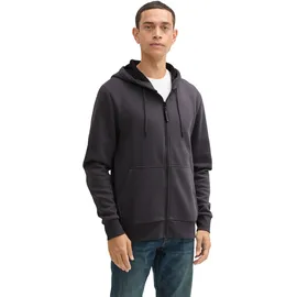 Tom Tailor Basic Sweatjacke Grau/Schwarz 3XL