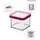 Rotho Vorratsdose 10,0 x 10,0 x 7,2 cm 1-tlg. rot/transparent